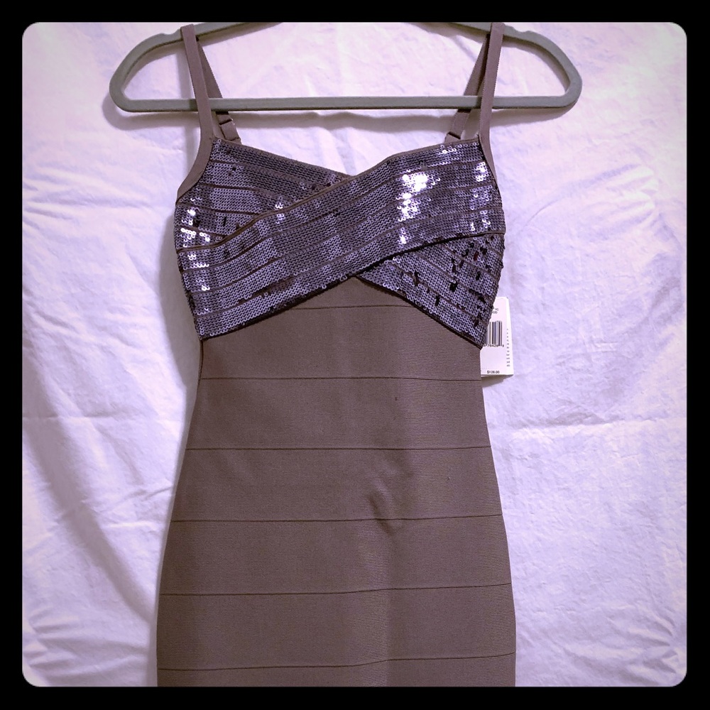Sparkly brown guess dress